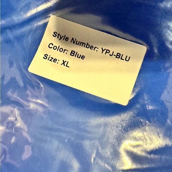 NWT Club Paradise Unisex Paxton Puffer Jacket No Front Closure - Blue- Size XL - Picture 11 of 11